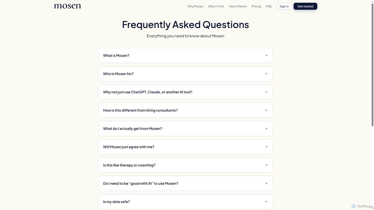 Frequently Asked Questions | Mosen for Mosen