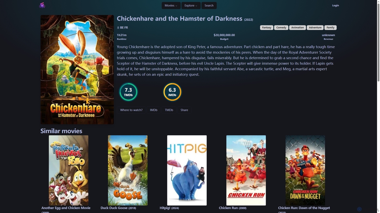 Chickenhare and the Hamster of Darkness - MovieMatey for MovieMatey