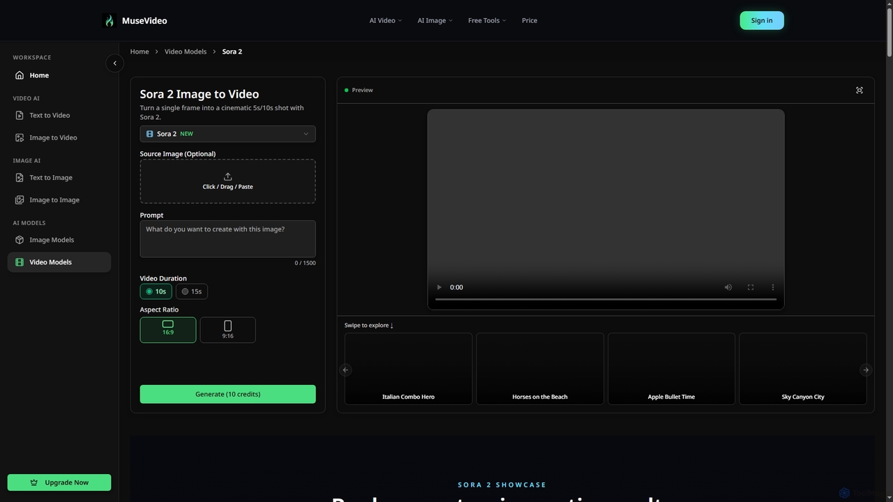 Sora 2 Video Generator - 1080p AI Video & Audio | MuseVideo for Musevideo