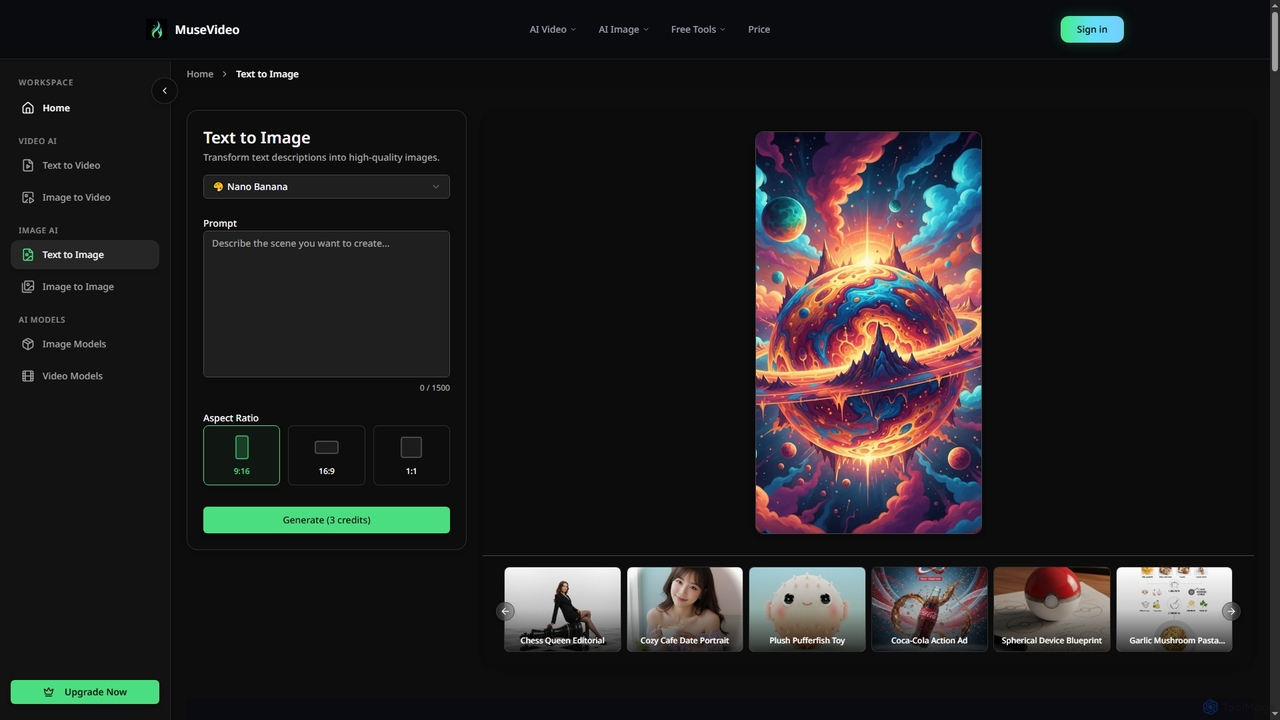 Text to Image - MuseVideo AI Image Generator for Musevideo