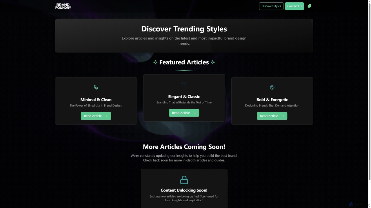 Discover Trending Styles — Brand Foundry by ByteMint for Mybrandfoundry