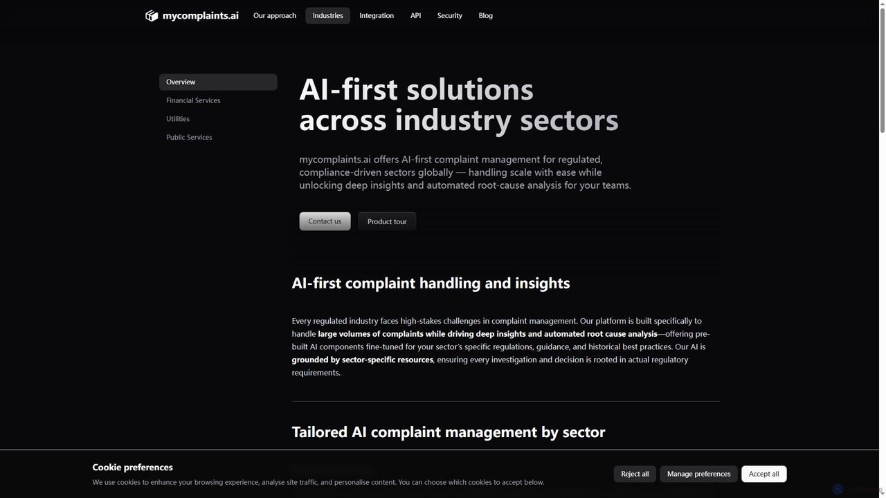 AI-Powered Industry Complaint Management | mycomplaints.ai for Mycomplaints