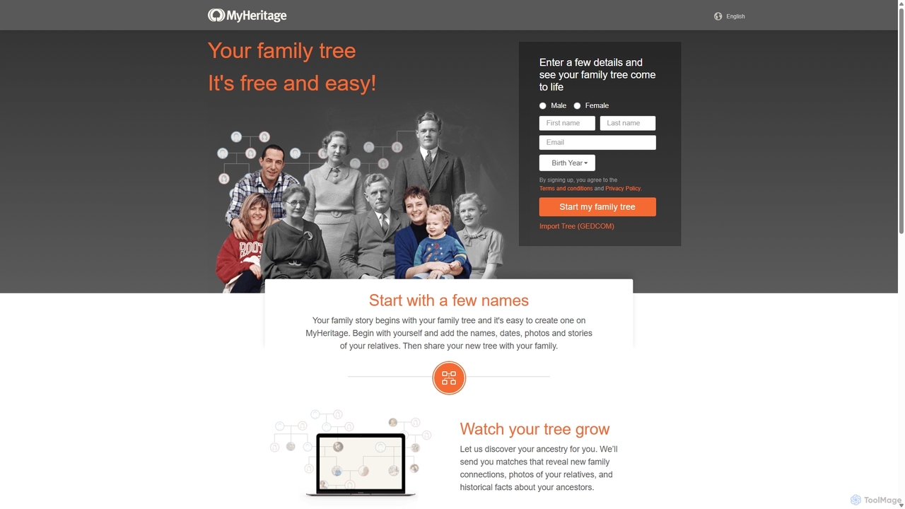 Create a Family Tree for Free - MyHeritage for MyHeritage