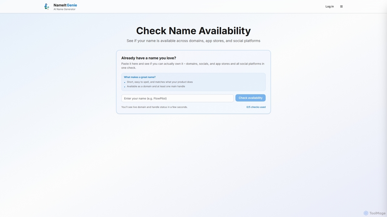 AI Name Generator for SaaS, Apps & Creators | NameItGenie.ai for NameItGenie