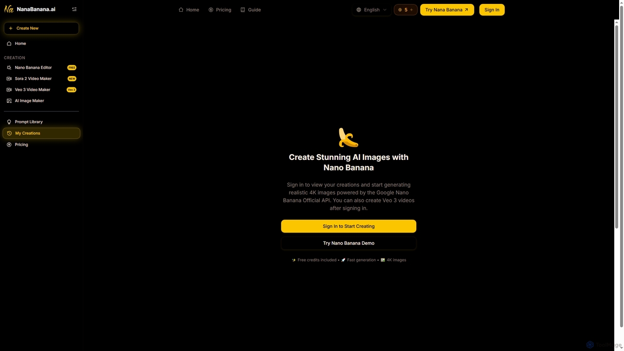 My Creations | Nana Banana: Google Nana Banana AI Editor for Nana Banana
