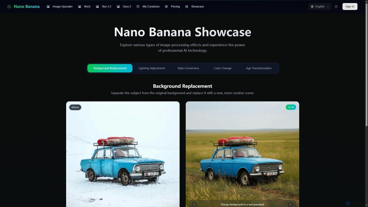Nano Banana Showcase - Nano Banana AI Image Editor for Nano Banana