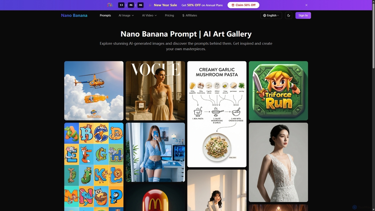 Nano Banana Prompt Gallery | AI Art Inspiration | Nano Banana for Nano Banana