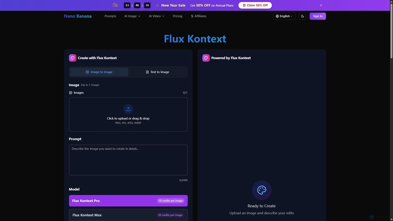 Flux Kontext AI Image Generator | Nano Banana for Nano Banana
