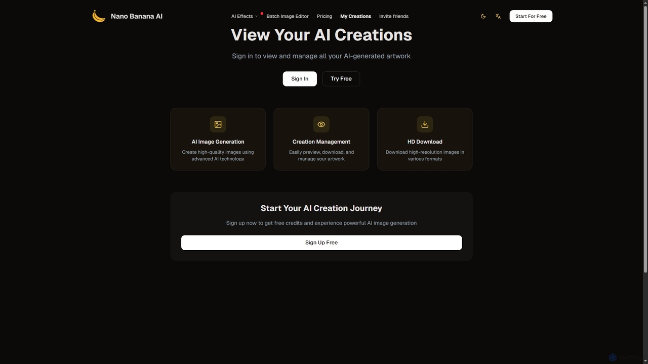 View Your AI Creations | Nano Banana AI for Nano Banana