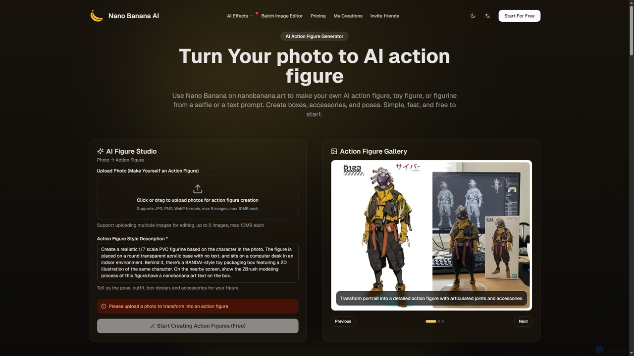 AI Figure Generator — Make Your Own Figure Online | Nano Banana AI for Nano Banana