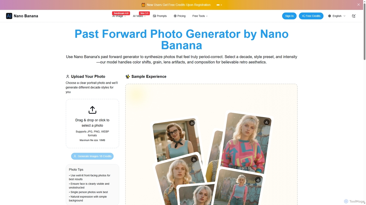 AI Past Forward Generator for Photos | Nano Banana for Nano Banana