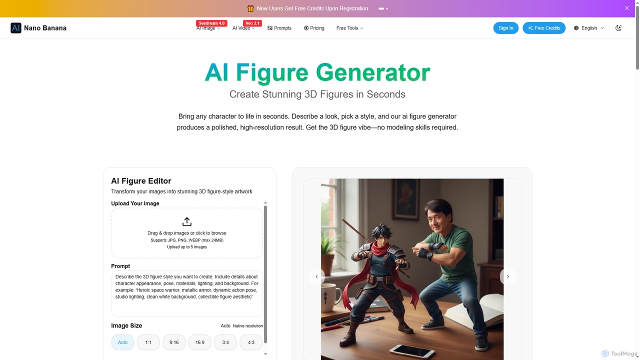 AI Figure Generator - Create Stunning 3D Figures | Nano Banana for Nano Banana