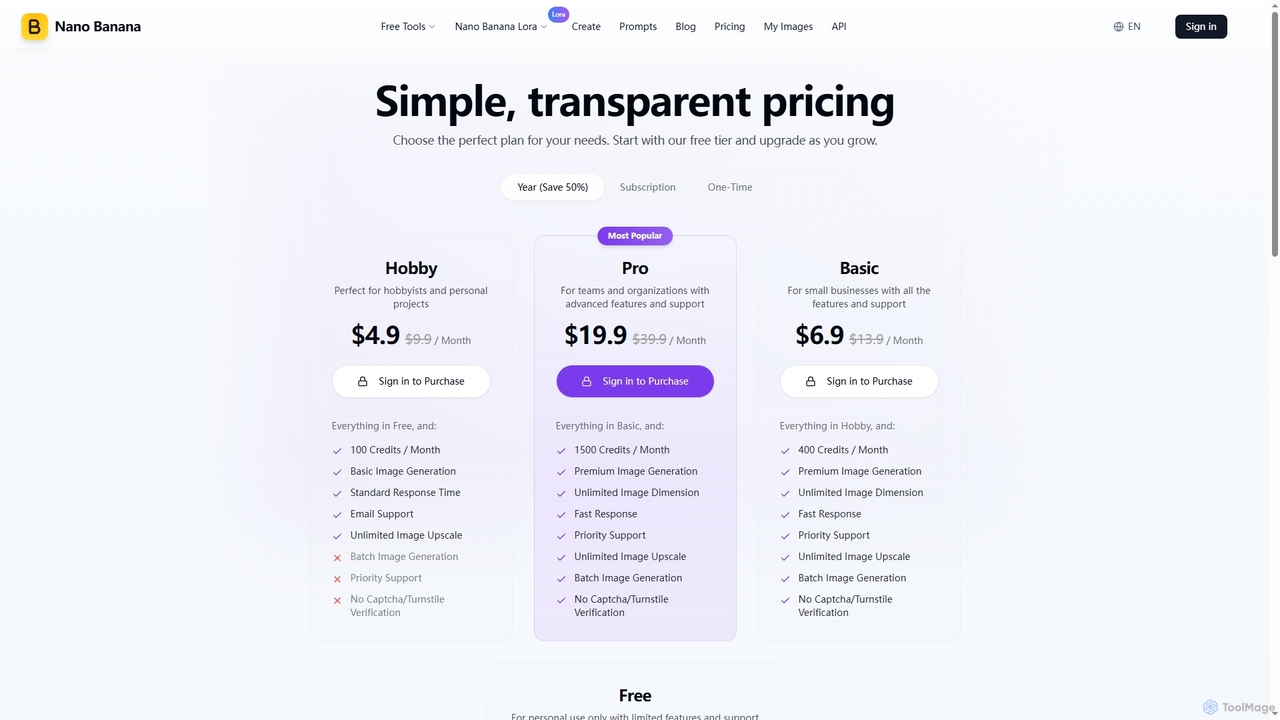 Pricing - Gemini 2.5 Flash Image | Nano Banana for Nano Banana