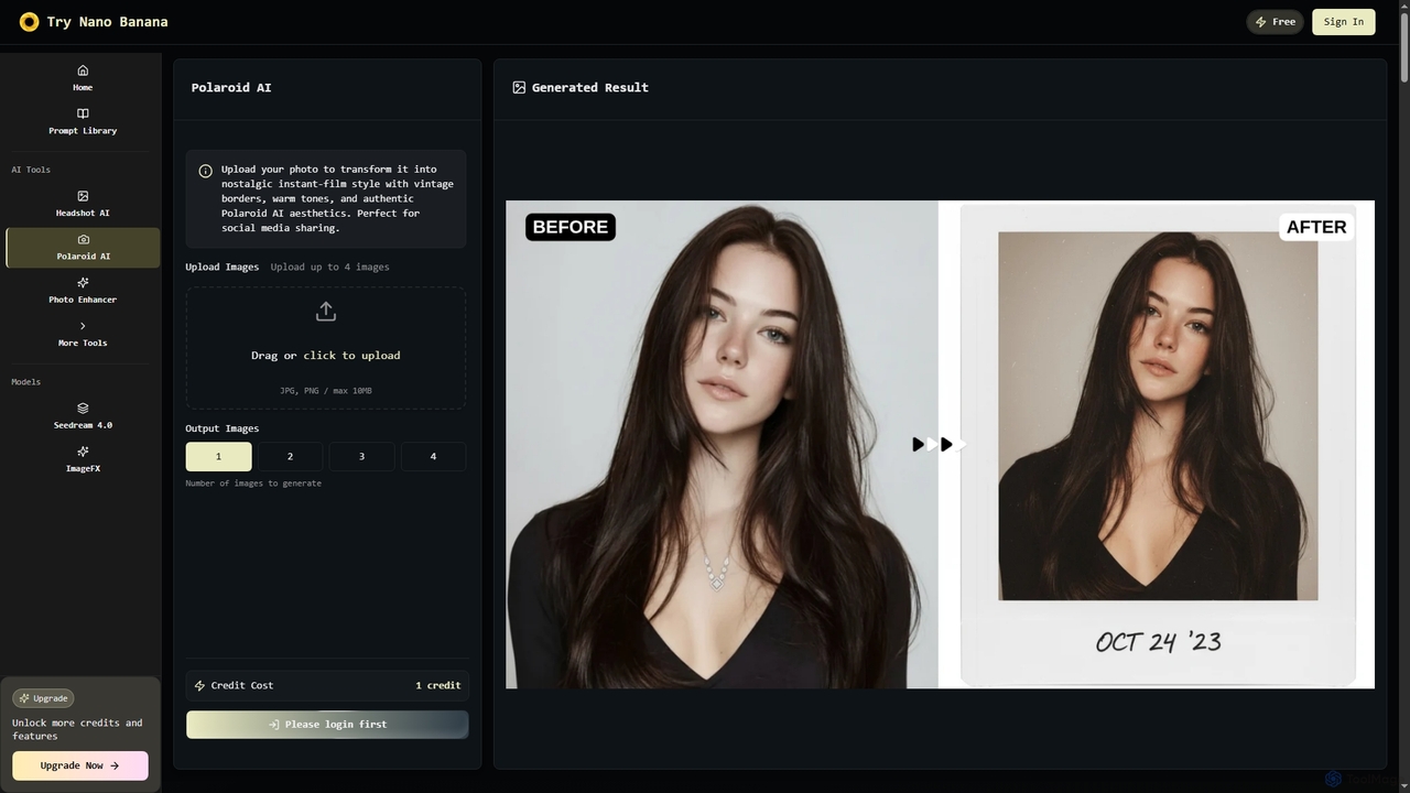 Polaroid AI: Transform Photos into Instant Film Style for Nano Banana