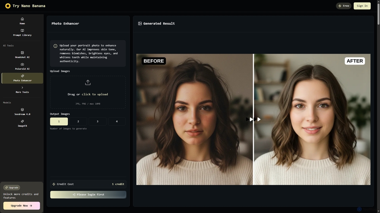 Photo Enhancer: AI-Powered Image Enhancement Tool for Nano Banana