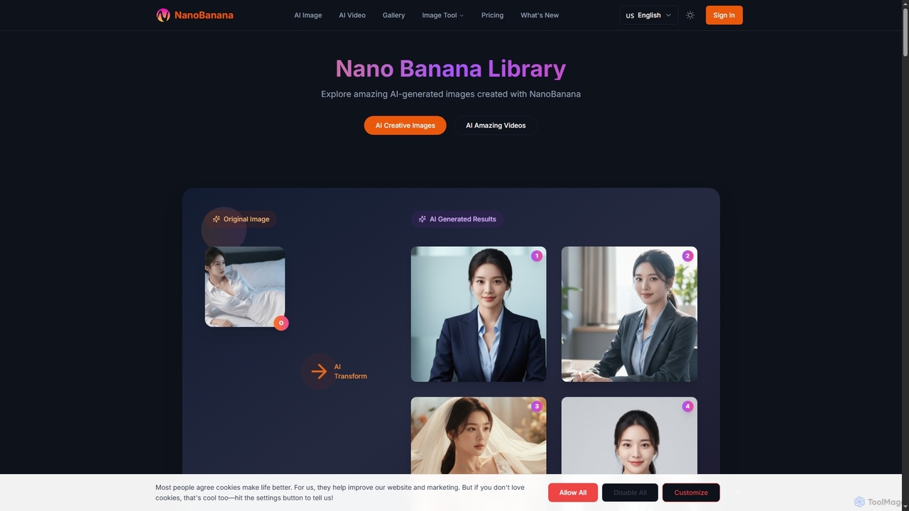 Free NanoBanana｜AI Gallery - Explore AI-Generated Images for NanoBanana