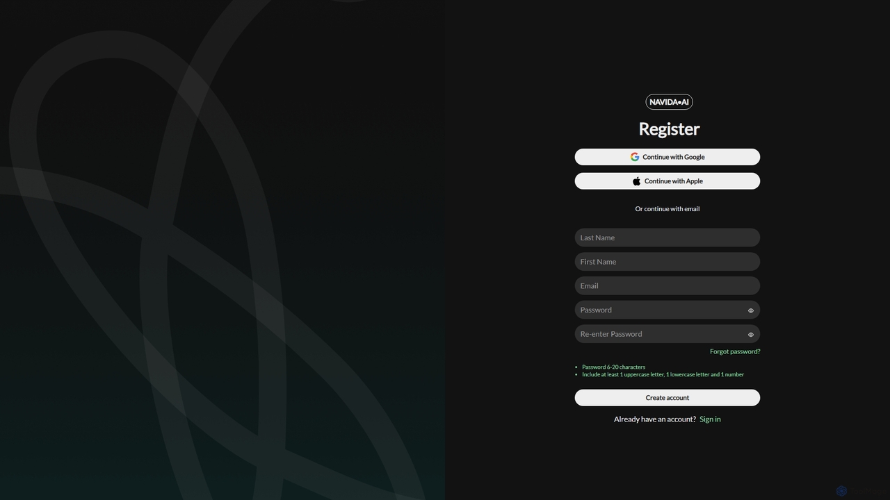 Sign up | Navida for Navida