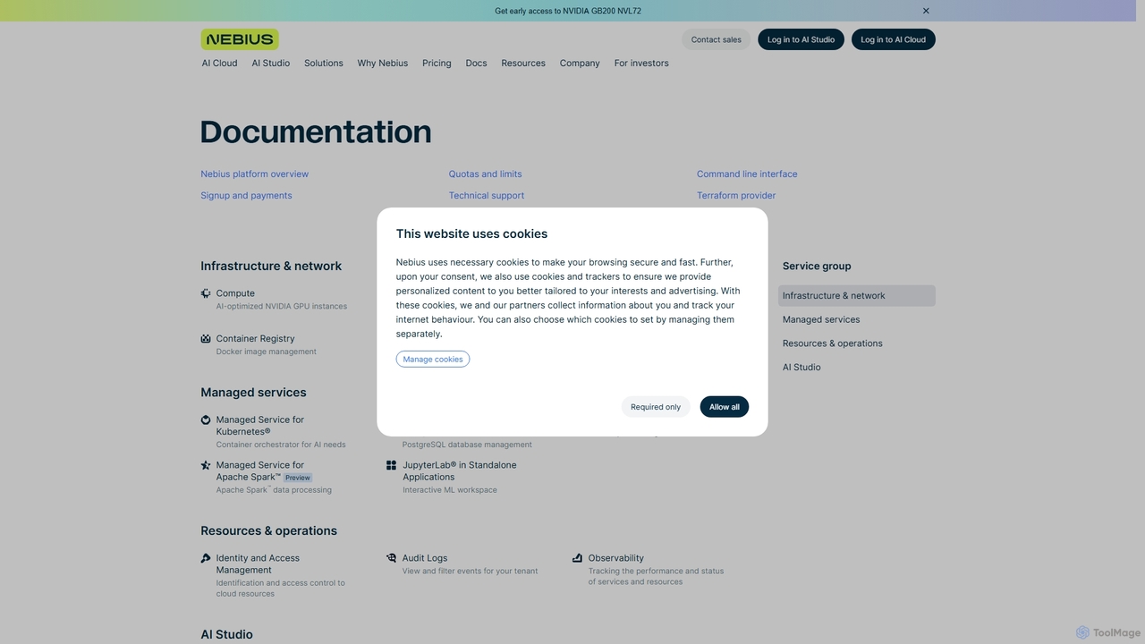 Documentation for Nebius