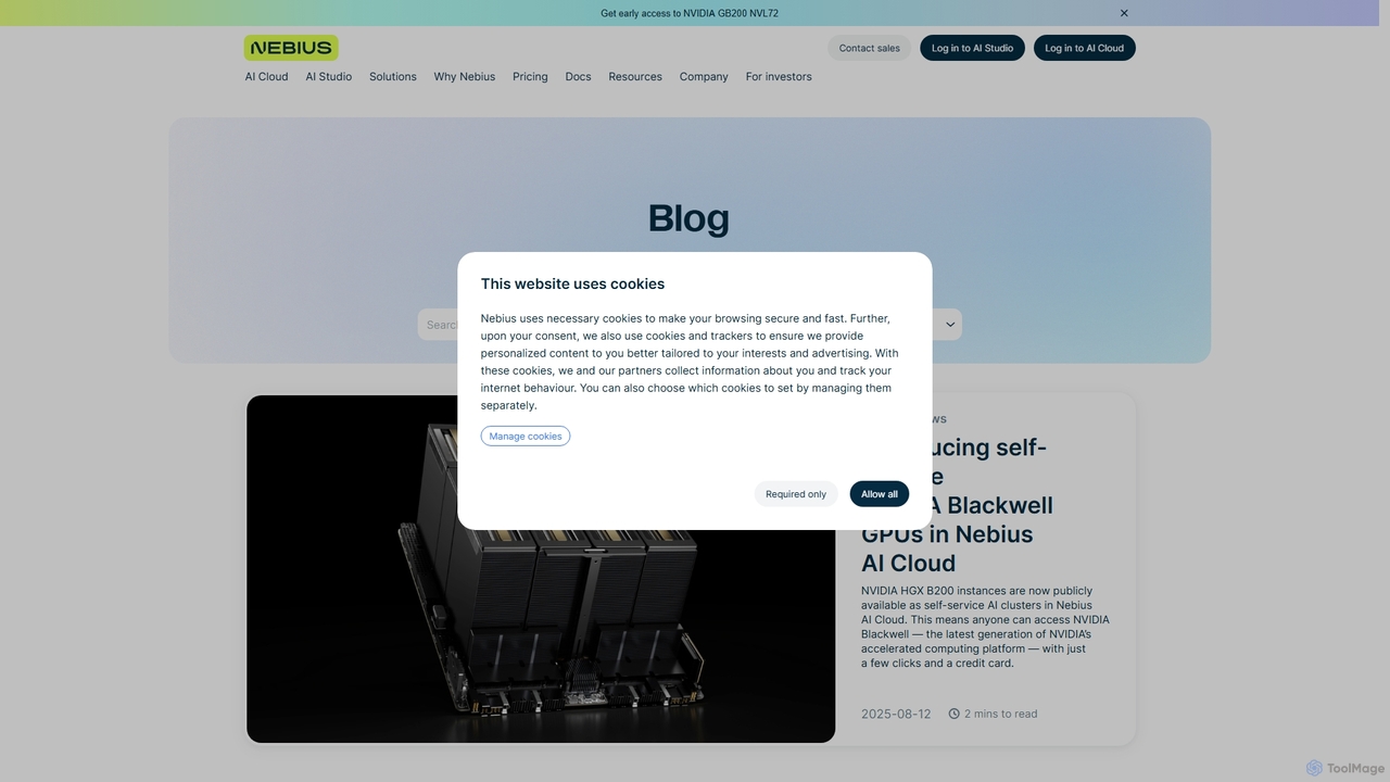 Blog for Nebius