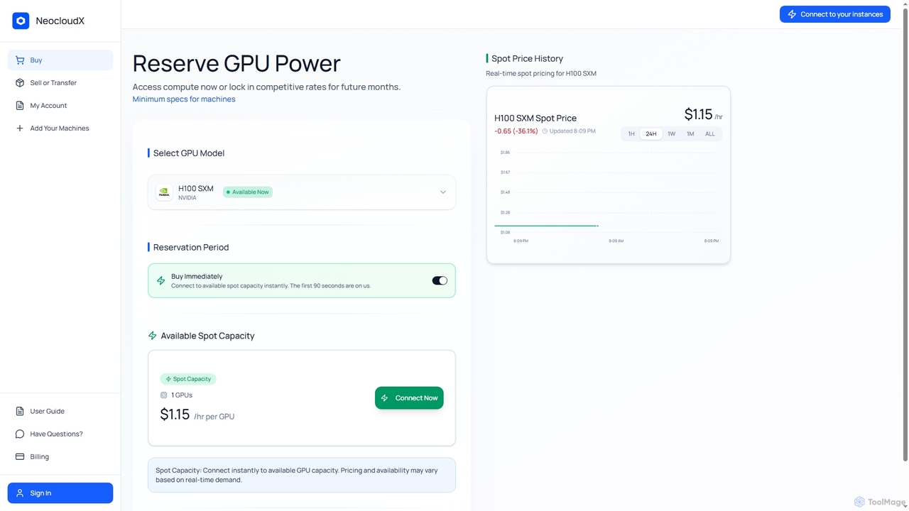 NeocloudX - Trade Compute for NeocloudX
