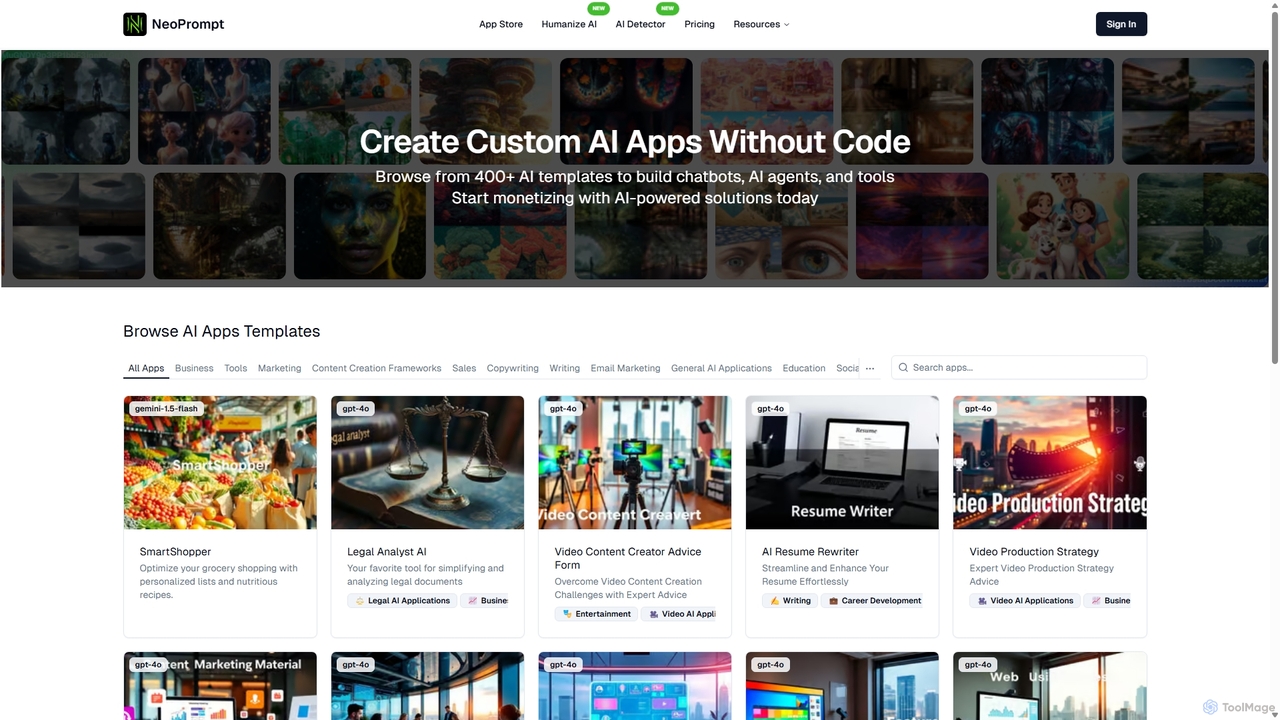 Ready-to-Use AI App Templates | +Leads with AI Tools | NeoPrompt for neoprompt