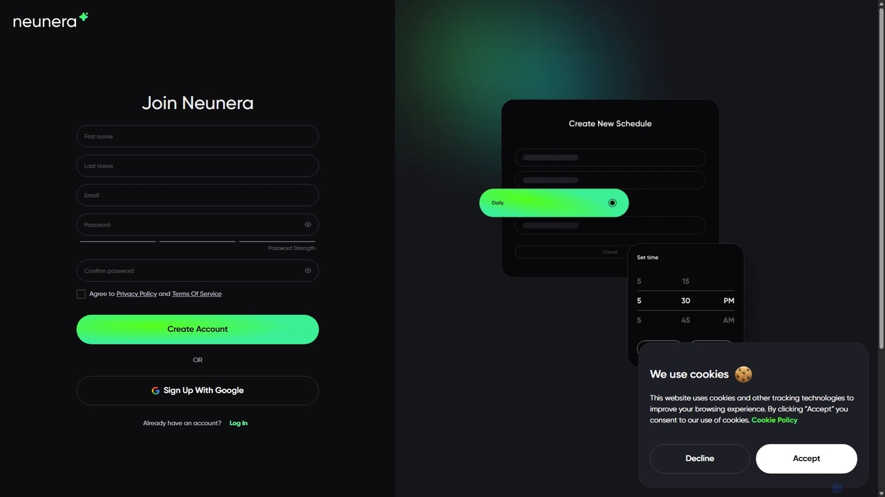 Sign Up | Neunera for Neunera