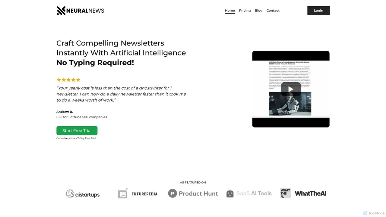 Neural Newsletters