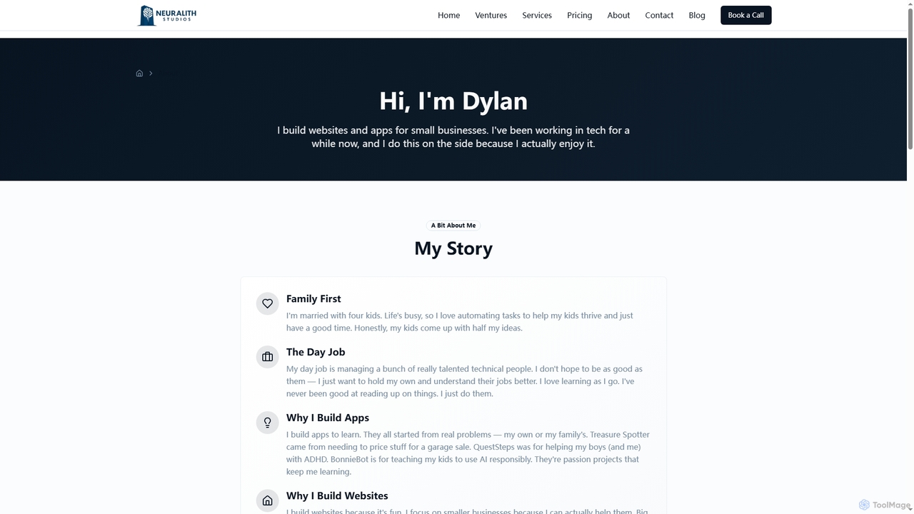 About Dylan | Brisbane Web Developer - Fair Prices, Quality Work for Neuralith