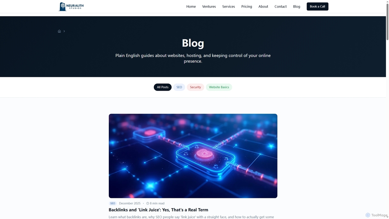 Blog | Neuralith Studios for Neuralith
