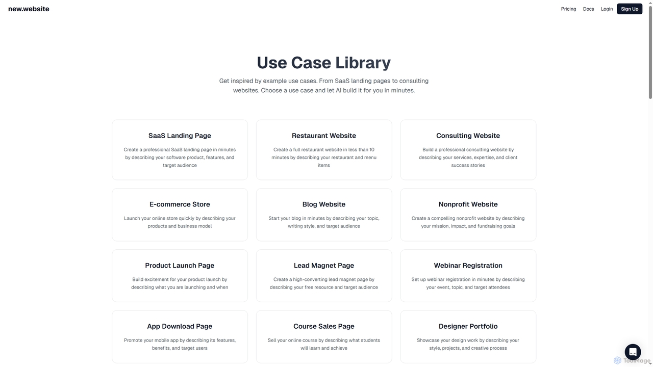new.website | Build Websites with AI for New