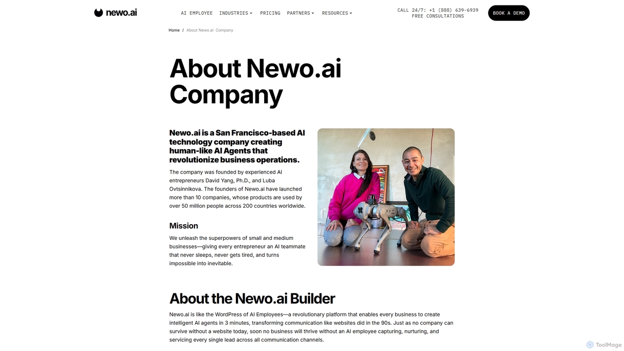 About Newo.ai  Company - Newo for Newo
