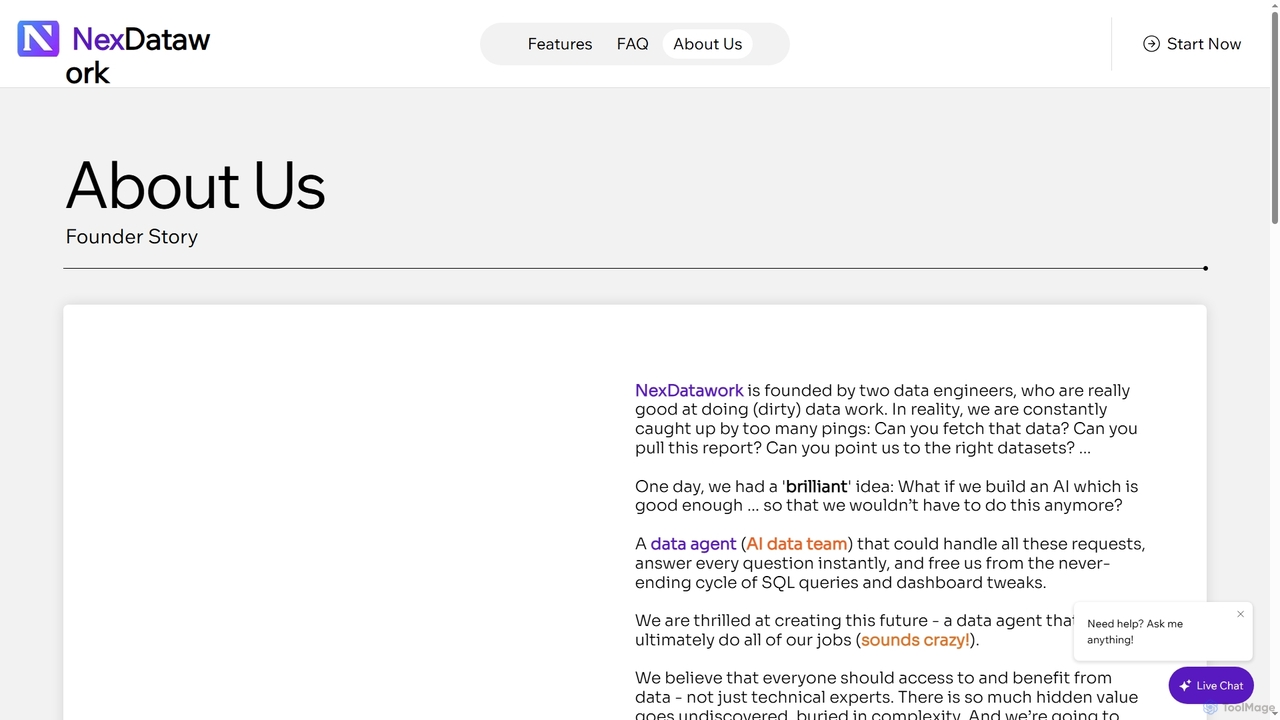 About Us | NexDatawork for NexDatawork