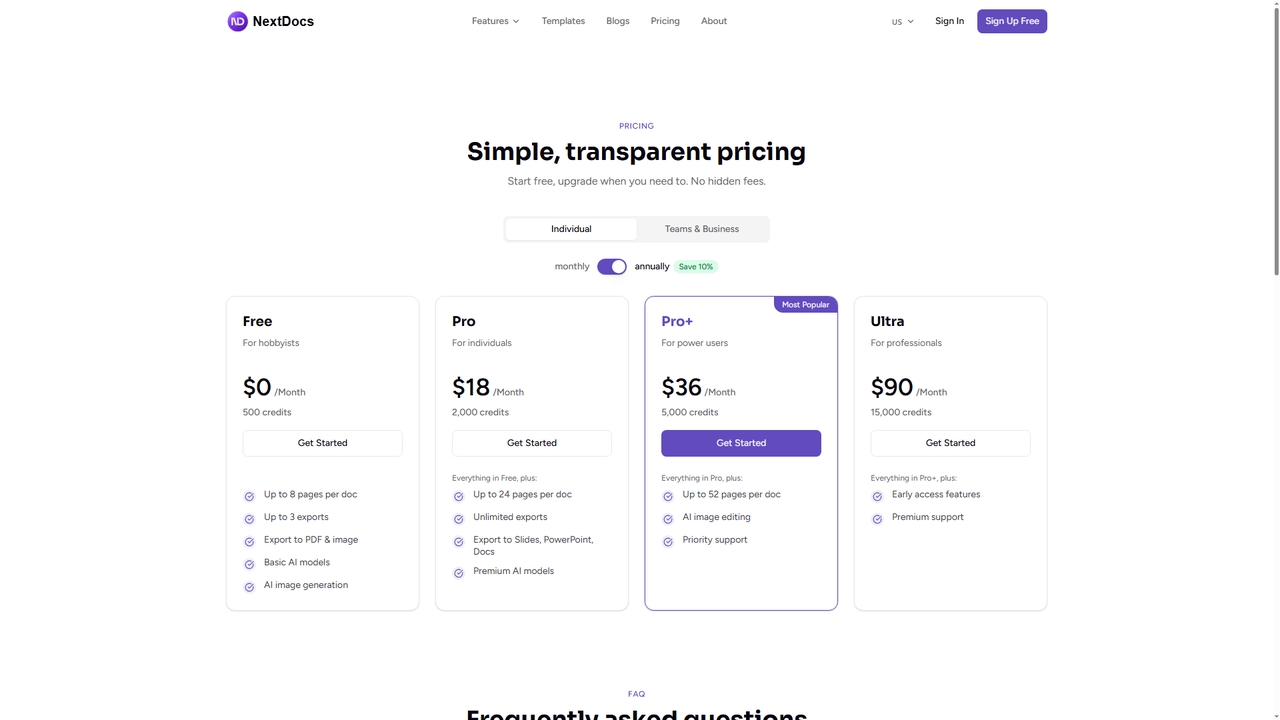 Pricing - NextDocs for NextDocs