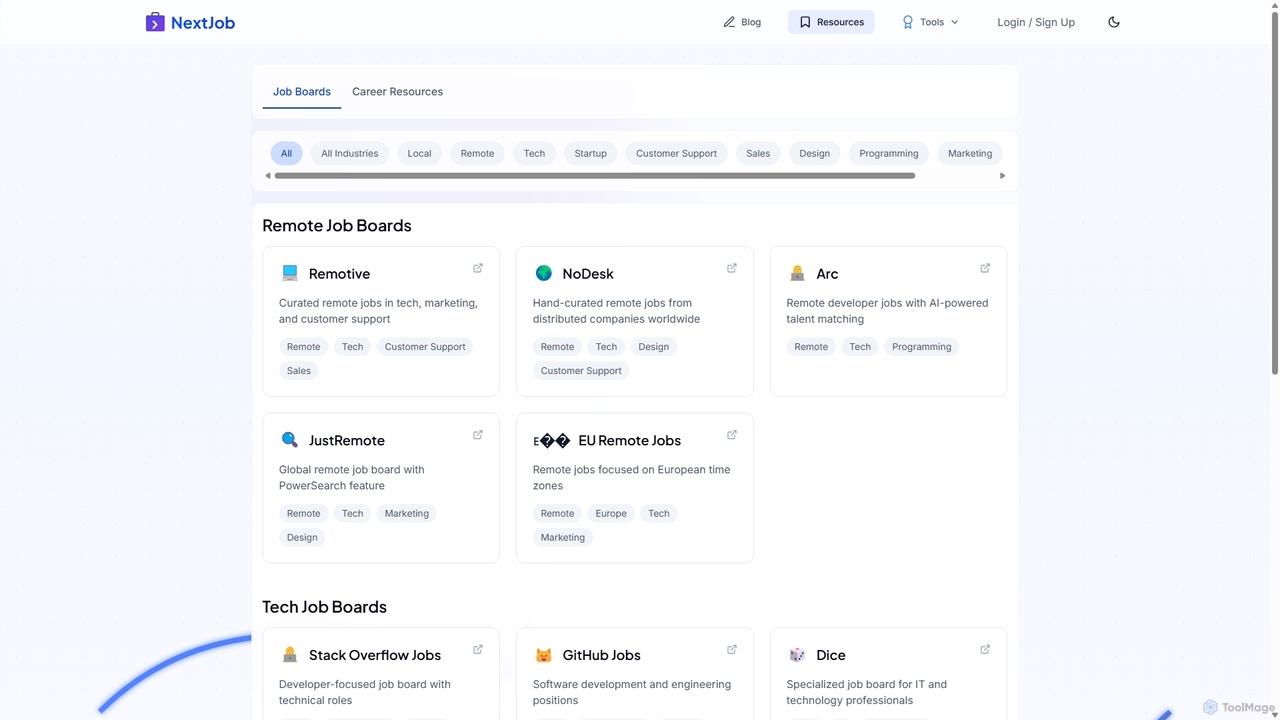 Job Search Resources - NextJob for NextJob
