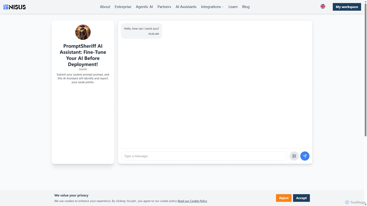 PromptSheriff AI Assistant: Fine-Tune Your AI Before Deployment! for NisusAI