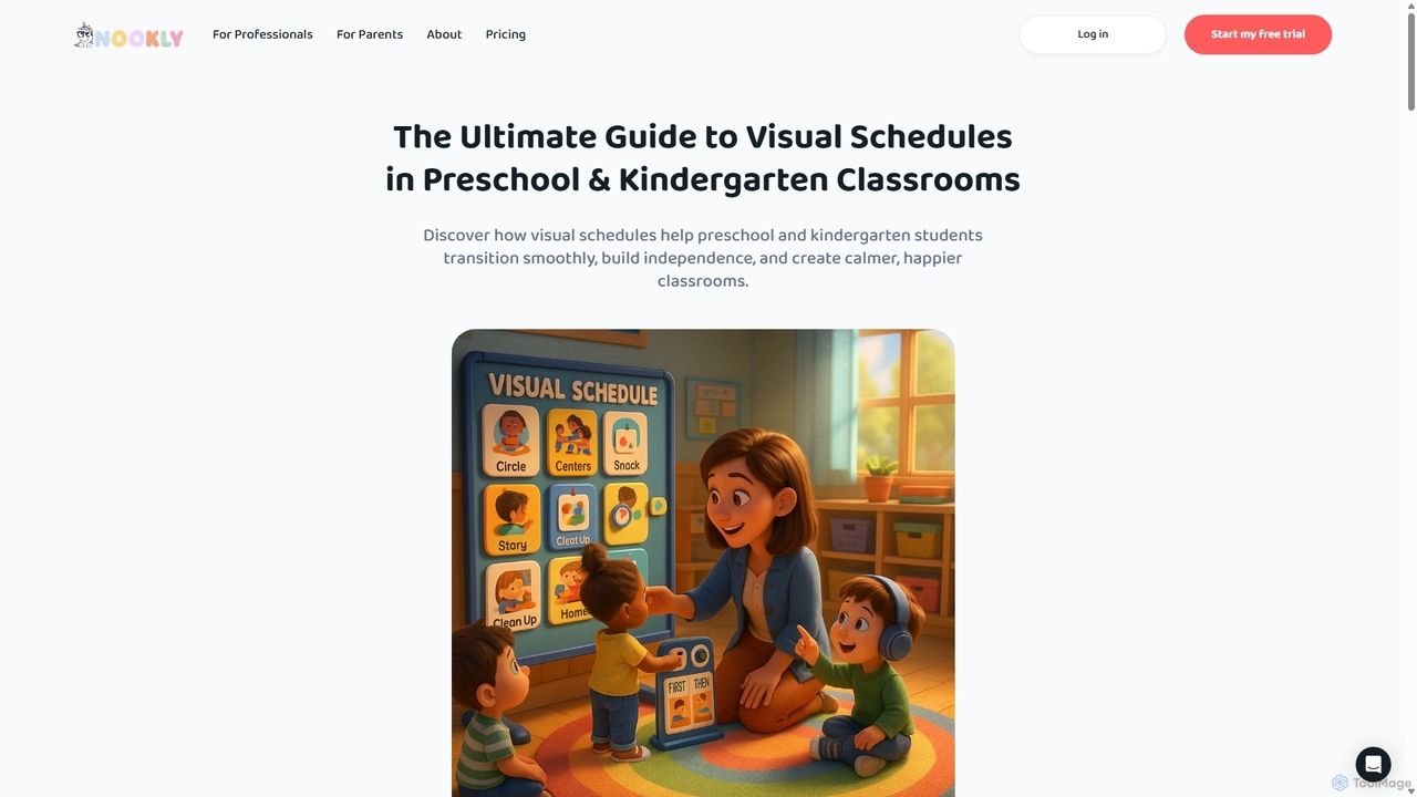 The Ultimate Guide to Visual Schedules in Preschool & Kindergarten Classrooms | Nookly for Nookly