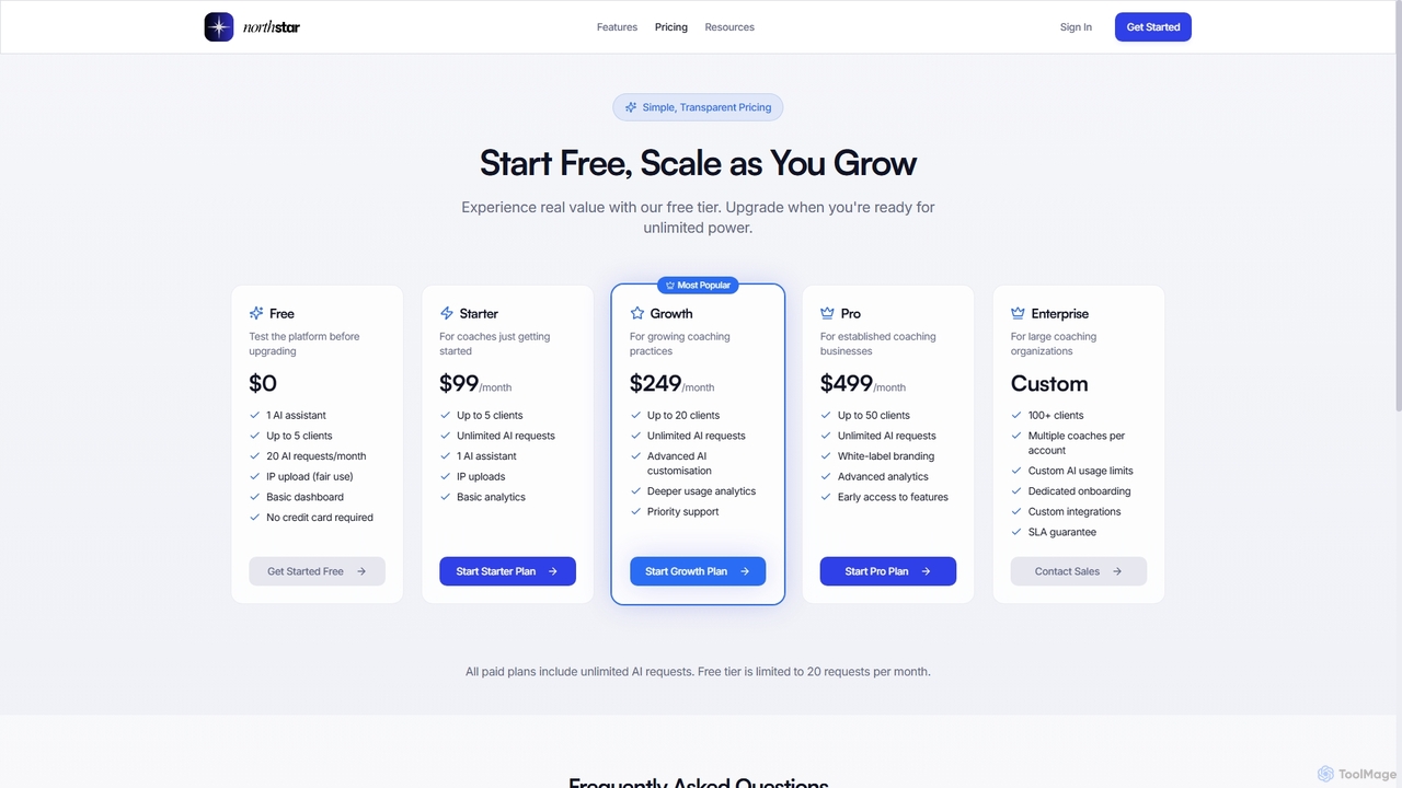 Northstar AI - AI-Powered Coaching Platform for Northstar AI
