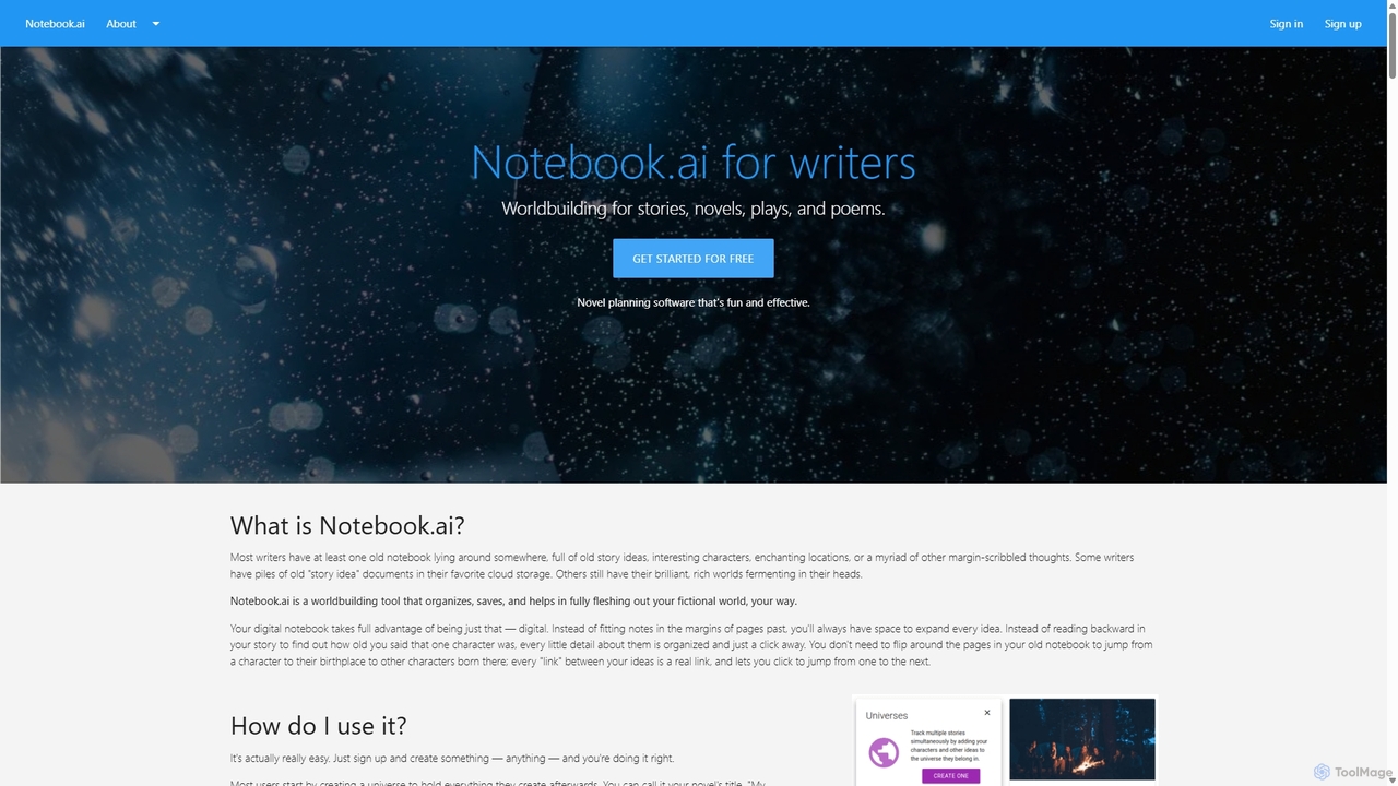 Creating on The smart notebook for worldbuilders - Notebook.ai for Notebook.ai