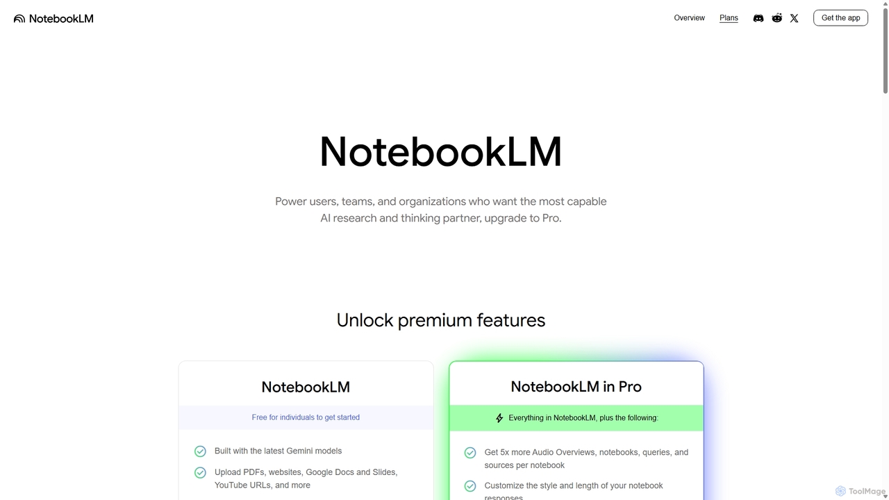Google NotebookLM Pro | Premium AI Research & Brainstorming Tool for NotebookLM