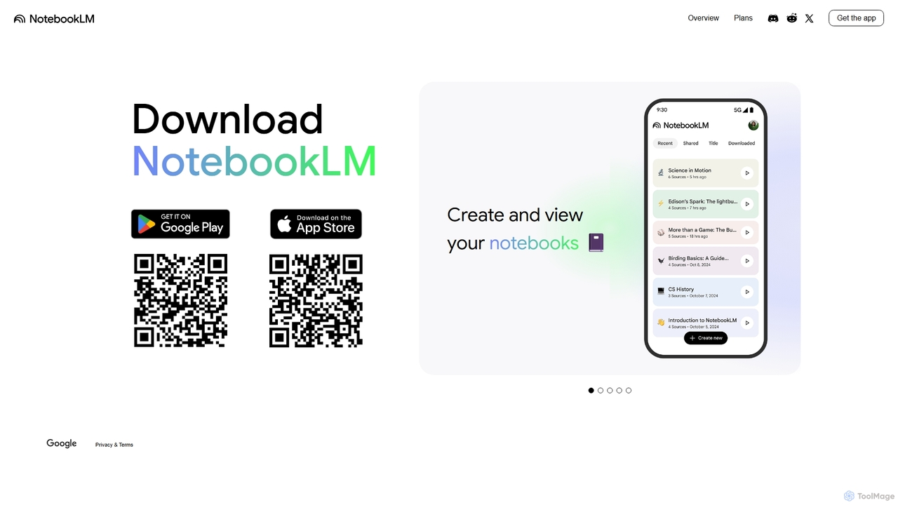Google NotebookLM | AI Research Tool & Thinking Partner for NotebookLM