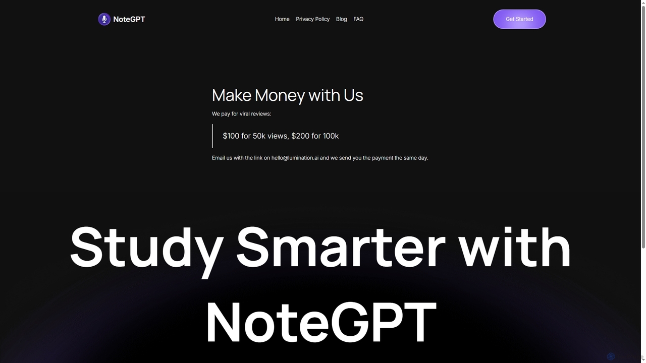 Make Money with Us - NoteGPT - Summary AI Note Taker for NoteGPT
