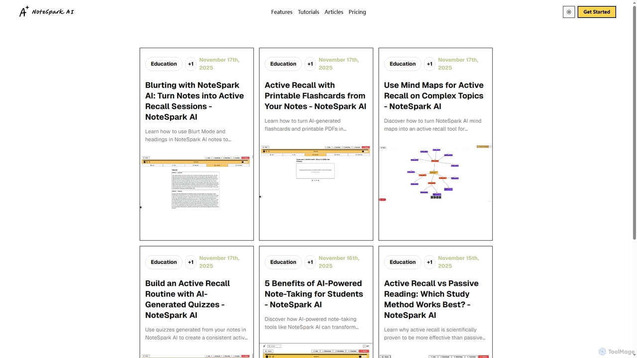 NoteSpark AI - Your AI Study Companion for NoteSpark