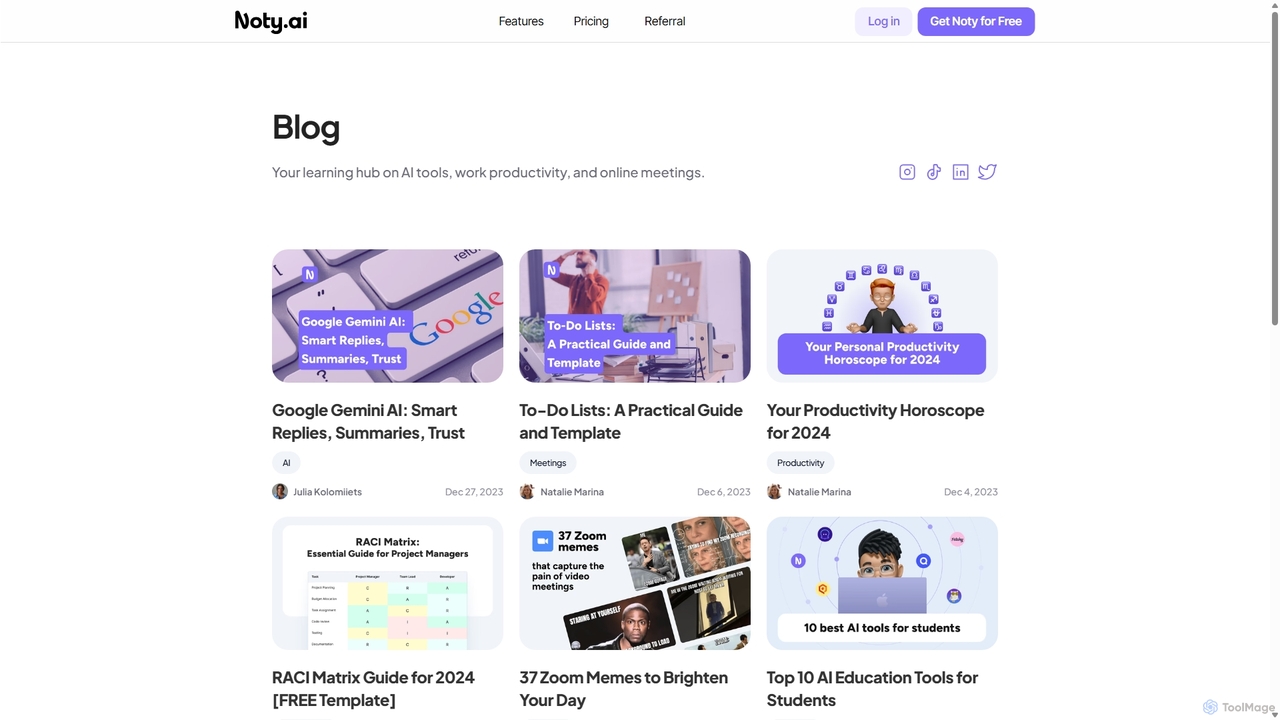 Noty.ai Blog - Get Work Done with Workplace AI Assistant for Noty.ai