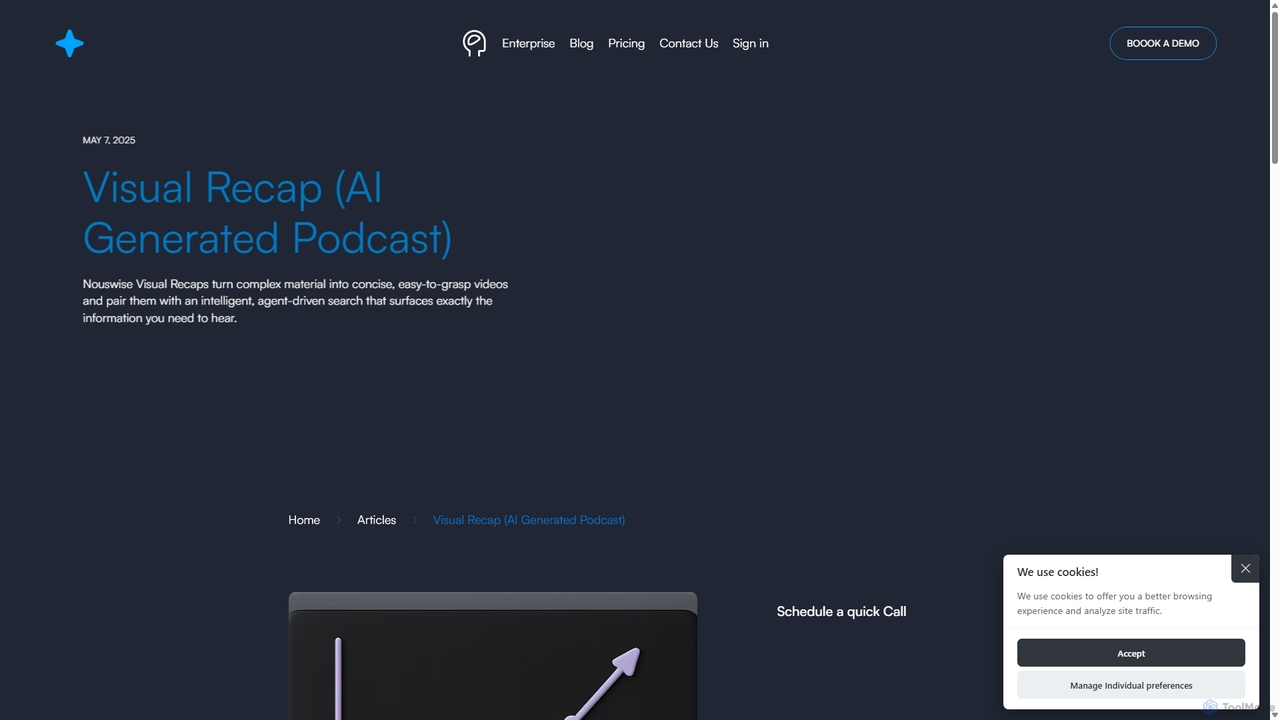Visual Recap (AI Generated Podcast) - Nouswise for Nouswise