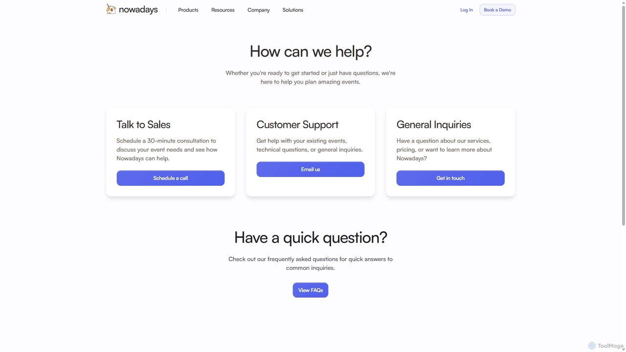 Support & Help Center | Nowadays for Nowadays