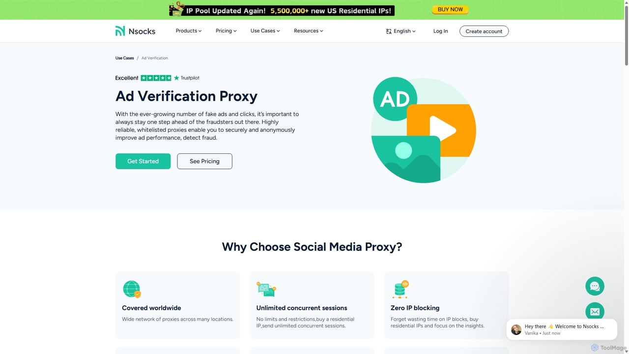 Buy Ad Verification Proxies - Ad Verification Scraping for Nsocks
