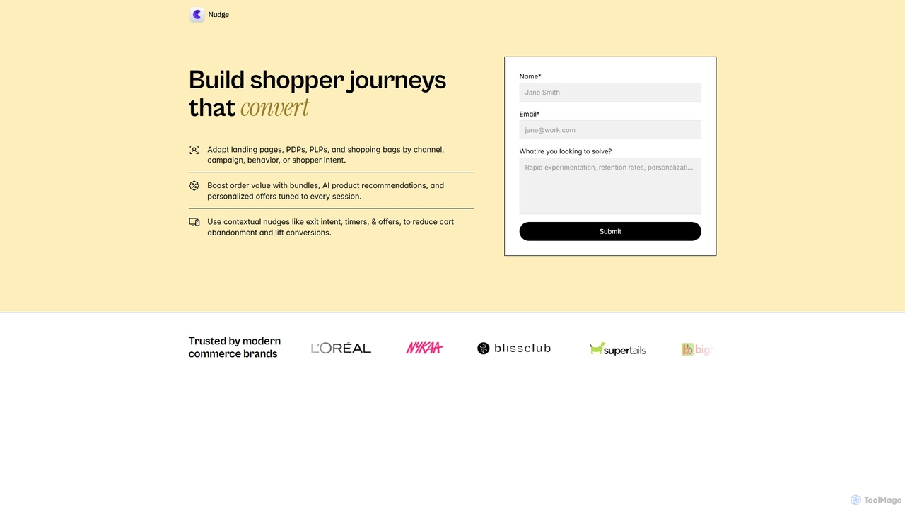 Nudge | Personalize every shopper journey for Nudge