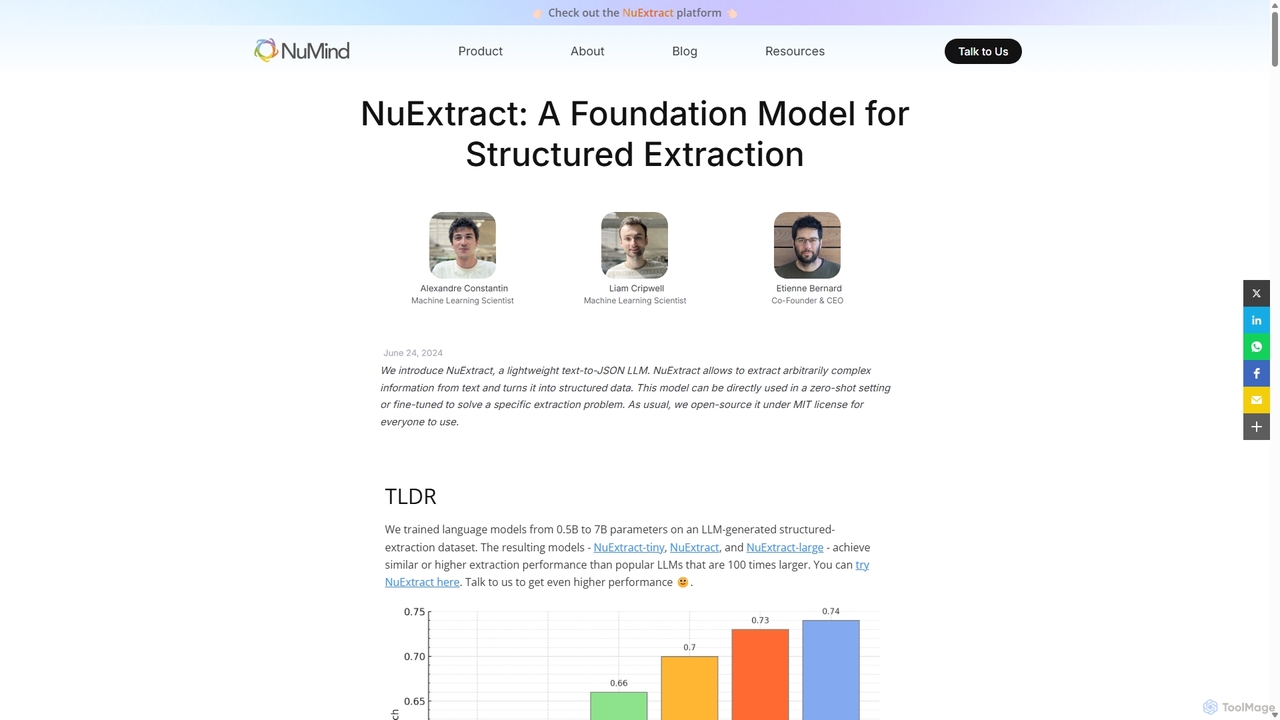 NuExtract: A Foundation Model for Structured Extraction - NuMind for NuMind