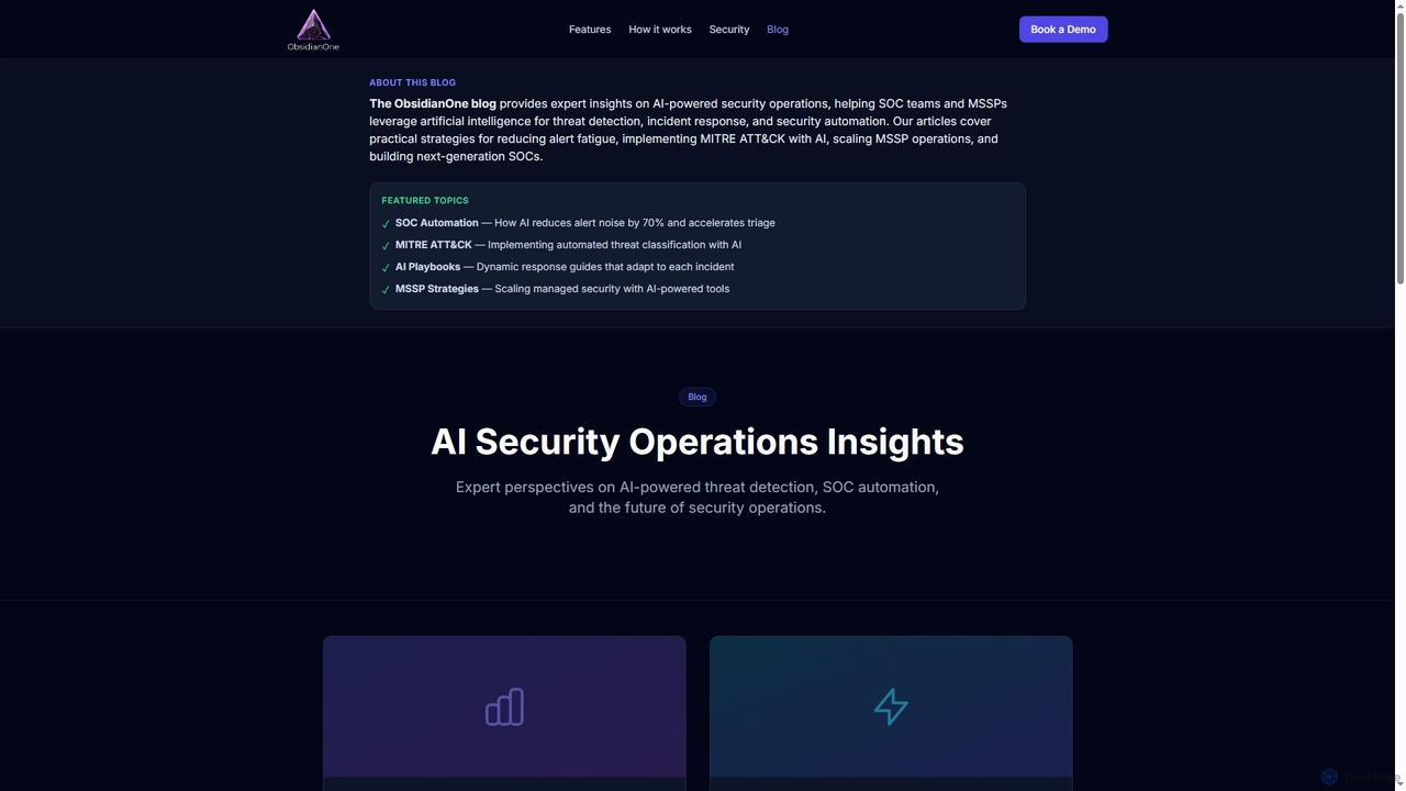 Blog — ObsidianOne | AI Security Operations Insights for ObsidianOne