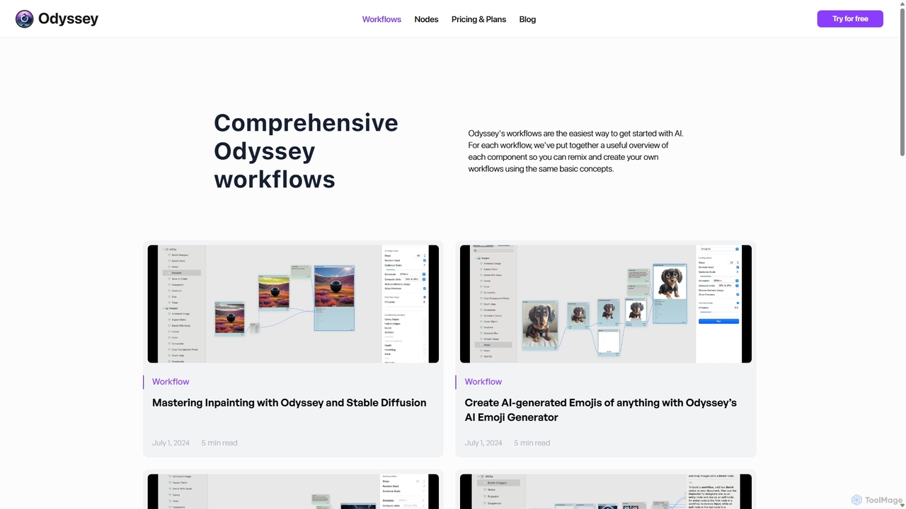 Generative AI workflows for Odyssey
